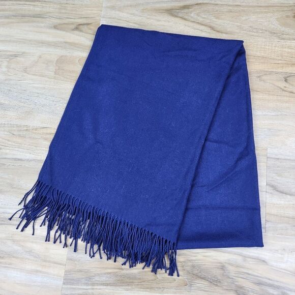 🩵NWOT Blue Lightweight Pashmina Wrap/Shawl/Scarf - Picture 11 of 12